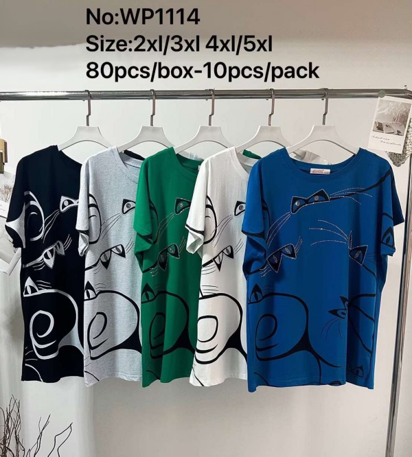 Bluzki damskie Roz XL-4XL, Mix Kolor Paczka 10 szt